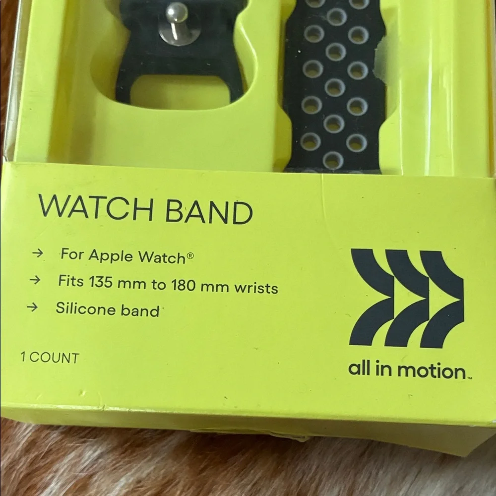 Silicone Sport Watch Band Black + Blush Tan Leather Strap Apple Watch